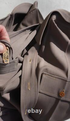 Army Air Corps WWII Uniform hat as worn, Bomber, Identified Captain (Locker 9)