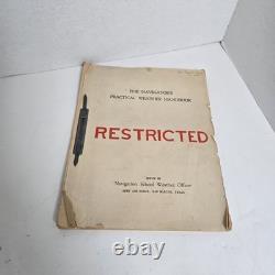 Army Air Force The Navigator's Practical Weather Handbook RESTRICTED WWII VTG