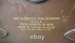 Army Air Forces Double Strap Type A-4 Navigation Briefcase