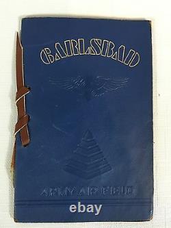 Authentic 1944 WWII Carlsbad Army Air Field Bombardier School Graduation Booklet