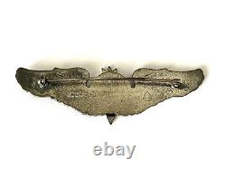Authentic Ns Meyer Wwii Bombardier Wing Sterling Aac Aaf Army Air Corps Pin Back