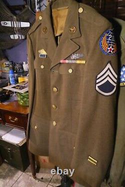 Authentic Original WWII 20th Air Force US Army Jacket with Silver Bomber Wings