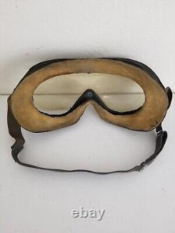 Authentic WWII B-8 Flying Goggles Set U. S. Army Air Force Issued Vintage