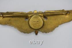 Authentic WWII Gilt Sterling Silver U. S. Army Air Force Flight Surgeon Wings AAF