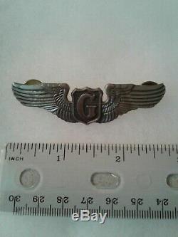 Authentic WWII US Army Air Forces Glider Pilot Badge Wings Insignia