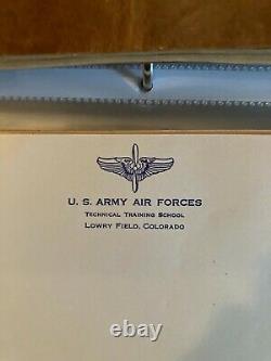 Authentic WWII US Army Air Forces Tech Training Student Manuals Documents Notes