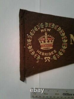 Authentic WWII US Navy, Army, Air Corps New Hebrides Penant
