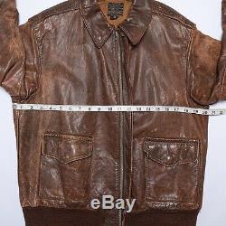 Authentic WWII U. S. Army Air Force A-2 Leather Jacket 389th Fighter Squadron