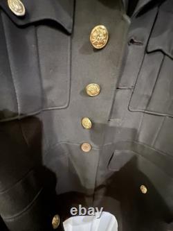 Authentic WWII U. S. Army Air Forces Officer Belted Service Jacket Rank Insignia