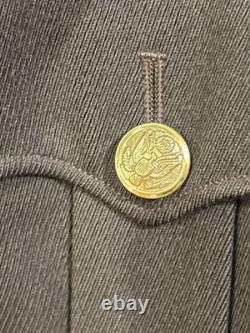 Authentic WWII U. S. Army Air Forces Officer Belted Service Jacket Rank Insignia