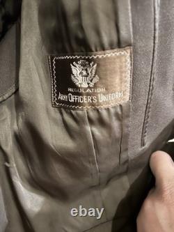 Authentic WWII U. S. Army Air Forces Officer Belted Service Jacket Rank Insignia