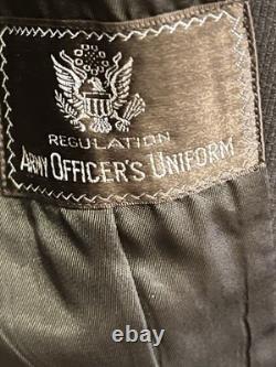 Authentic WWII U. S. Army Air Forces Officer Belted Service Jacket Rank Insignia