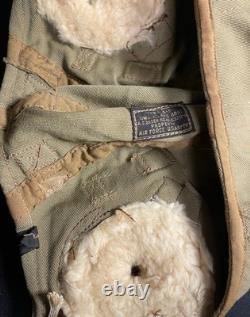 Authentic WWII U. S. Army Air Forces Type A-9 Summer Flight Helmet