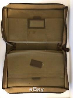 Authentic WWII World War 2 US Army Air Corps Pilots Navigation Kit Leather Bag