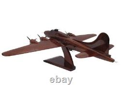 B-17 Flying Fortress Army Air Corp Boeing Wooden Mahogany Wood Model WWII Bomber