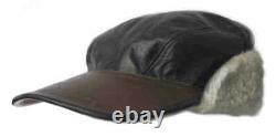 B-2 Flying Cap USAAF Winter WW2 B2 US Army Air Forces Leather Sheepskin Hat WWII