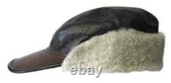 B-2 Flying Cap USAAF Winter WW2 B2 US Army Air Forces Leather Sheepskin Hat WWII