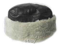 B-2 Flying Cap USAAF Winter WW2 B2 US Army Air Forces Leather Sheepskin Hat WWII