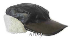 B-2 Flying Cap USAAF Winter WW2 B2 US Army Air Forces Leather Sheepskin Hat WWII