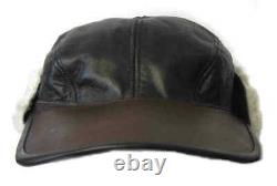 B-2 Flying Cap USAAF Winter WW2 B2 US Army Air Forces Leather Sheepskin Hat WWII