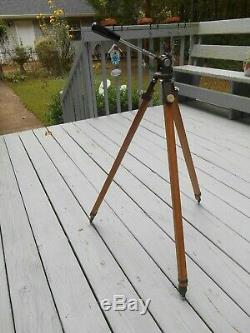 Bell & Howell Filmo Wooden Tripod ONLY, US Army Air Corps, World War II Era, USA