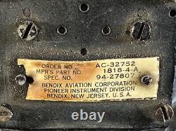 Bendix US Army Air Force WWII Military Aircraft B17 B24 B29 Compass P/N 1818-4-A
