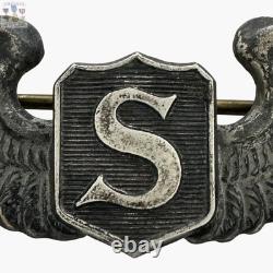 British Theater Made Wwii Service Pilot Wings U. S. Army Air Corps 3 Size