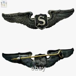 British Theater Made Wwii Service Pilot Wings U. S. Army Air Corps 3 Size