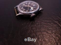 Bulova Type A-11 WWII Contract Military Hack Watch Army Air Force Coin Bezel
