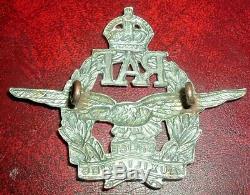 Cap Badges-original Kings Crown Ww2 Royal Air Force Police Auxiliary