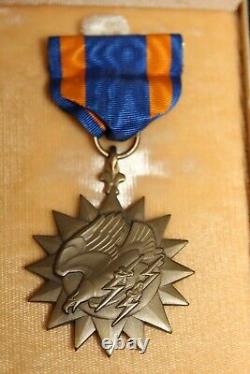Choice Original NAMED WW2 U. S. Army Air Forces Air Medal Cased Set, VG