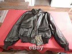 Cockpit USA Horsehide Leather A-2 Style Jacket Army Air Force 48 World War II