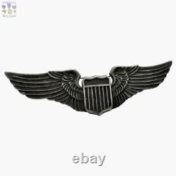 Coin Silver Juarez Wwii Us Army Air Corps Pilot Wings Badge Insignia 3-1/4 #415