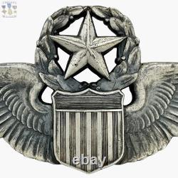 Command Pilot Wings Sterling Wwii Us Army Air Forces Badge 3 Size Josten #250