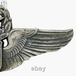 Command Pilot Wings Sterling Wwii Us Army Air Forces Badge 3 Size Josten #250