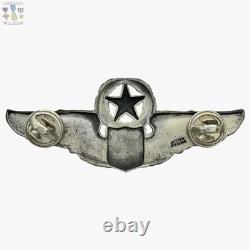 Command Pilot Wings Sterling Wwii Us Army Air Forces Badge 3 Size Josten #250