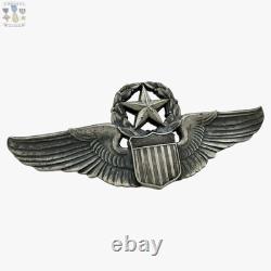 Command Pilot Wings Sterling Wwii Us Army Air Forces Badge 3 Size Josten #250
