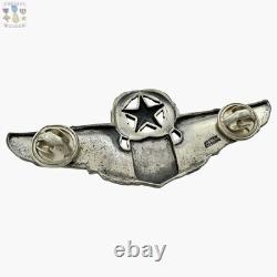 Command Pilot Wings Sterling Wwii Us Army Air Forces Badge 3 Size Josten #250
