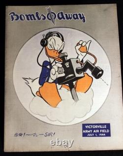 Donald Duck WWII 1944 News Magazine Walt Disney Insignia Victorville Army Field