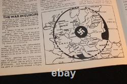 Donald Duck WWII 1944 News Magazine Walt Disney Insignia Victorville Army Field