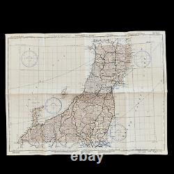 EARLY WWII 1942 Honshu Japan Army Air Force Pacific Combat Navigation Map