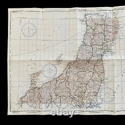 EARLY WWII 1942 Honshu Japan Army Air Force Pacific Combat Navigation Map