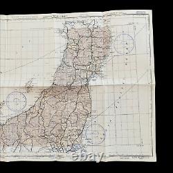 EARLY WWII 1942 Honshu Japan Army Air Force Pacific Combat Navigation Map