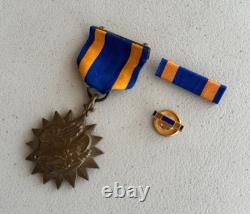 Early WW2 US Army Air Corps Air Medal Wrap Brooch Medal Cased WWII