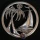 Early WWII USAAC Army Air Corps Hawaii Territory Large'Truart' Sterling Brooch