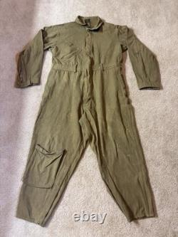 Early WWII US Army Air Force A-4 Flight Suit Size 42 No Belt Holes, Stains, READ