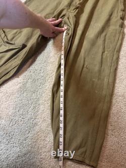 Early WWII US Army Air Force A-4 Flight Suit Size 42 No Belt Holes, Stains, READ