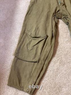 Early WWII US Army Air Force A-4 Flight Suit Size 42 No Belt Holes, Stains, READ Early WWII US Army Air Force A-4 Flight Suit Size 42 No Belt Holes, Stains, READ