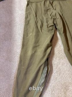 Early WWII US Army Air Force A-4 Flight Suit Size 42 No Belt Holes, Stains, READ