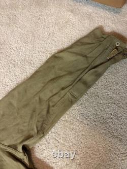 Early WWII US Army Air Force A-4 Flight Suit Size 42 No Belt Holes, Stains, READ